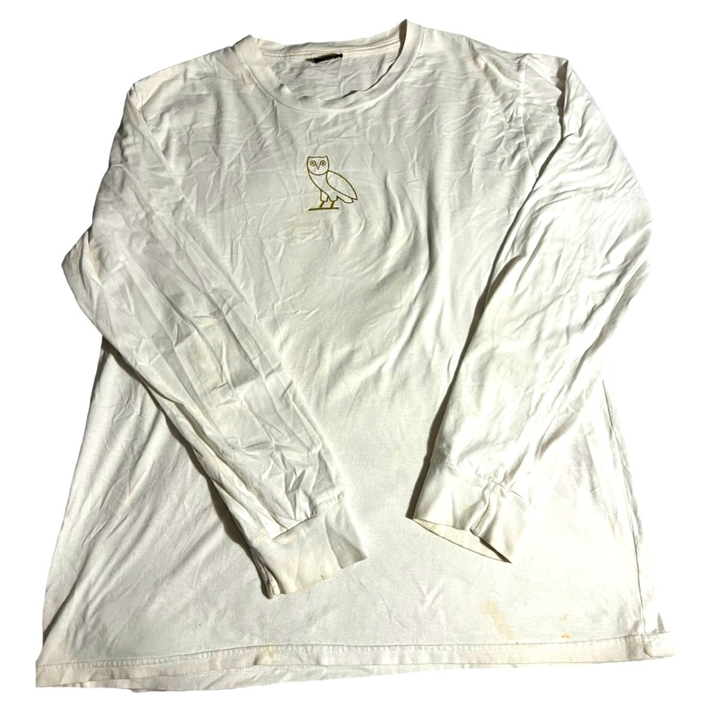⭐️ OVO (Drakes Brand ). Long Sleeve Shirt White ⭐️